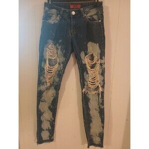 Dazl Butt Lift Skinny Jeans Womens Size 7 Distressed Thrashed Grunge